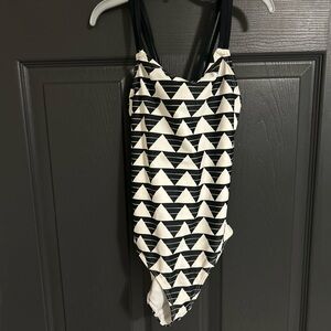 Carter's Black and White Triangle Bodysuit